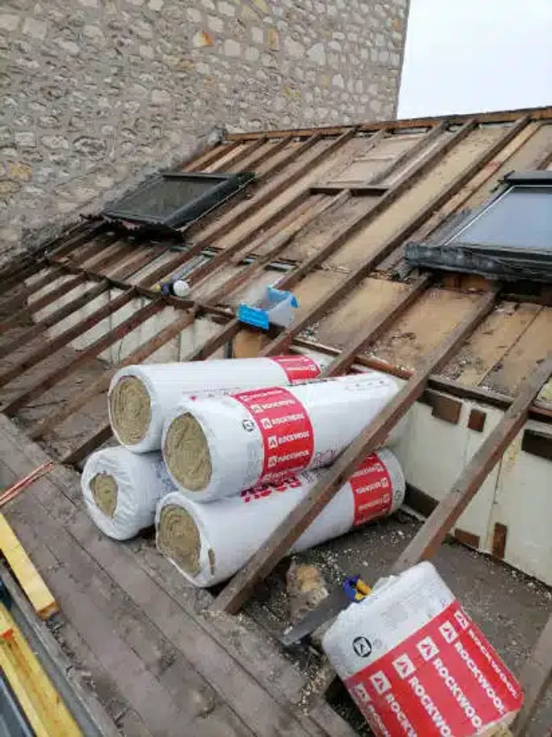 Isolation de toiture — chantier LD Couvreur Val-de-Marne